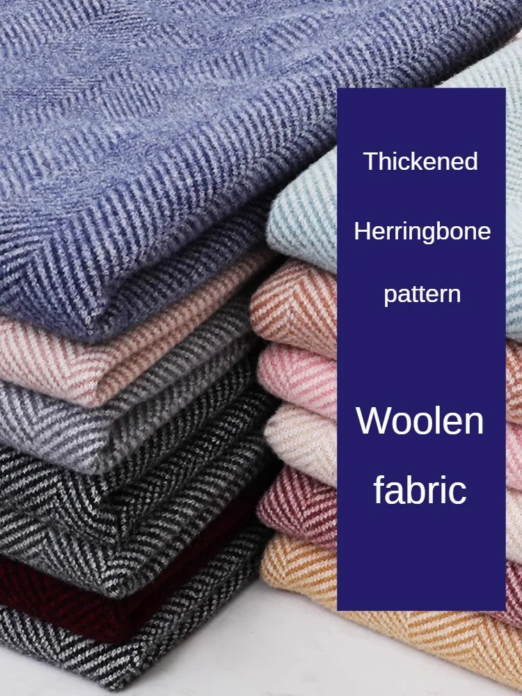Wool Blanket Herringbone - Moda balıksırtı desen yün kumaş için