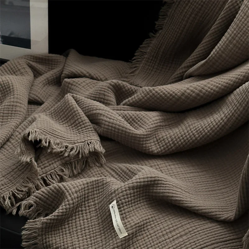 Wool Blanket Herringbone - 1 adet Battaniye %100 Pamuk Kanepe