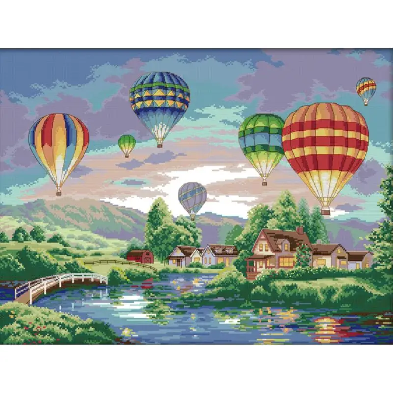 Home Textiles Discount - Renkli sıcak hava balonları sayısı çapraz
