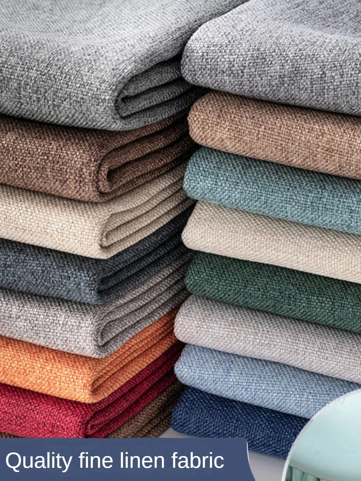 Wool Blanket Herringbone - Kalınlaşmış Düz Keten Kumaş Metreye Ince