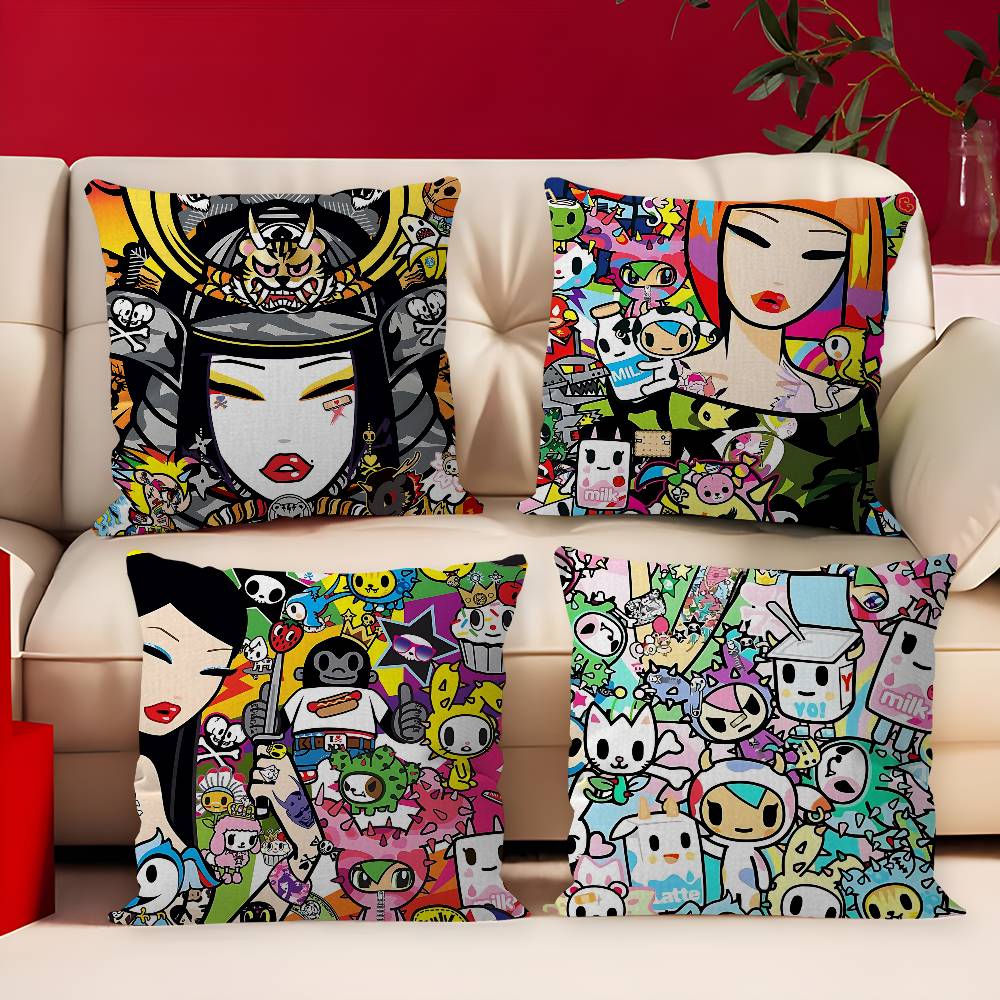 Home.Textiles Cushion - Japonya Anime T-TokidokiS Yastık Kılıfı Tasarım