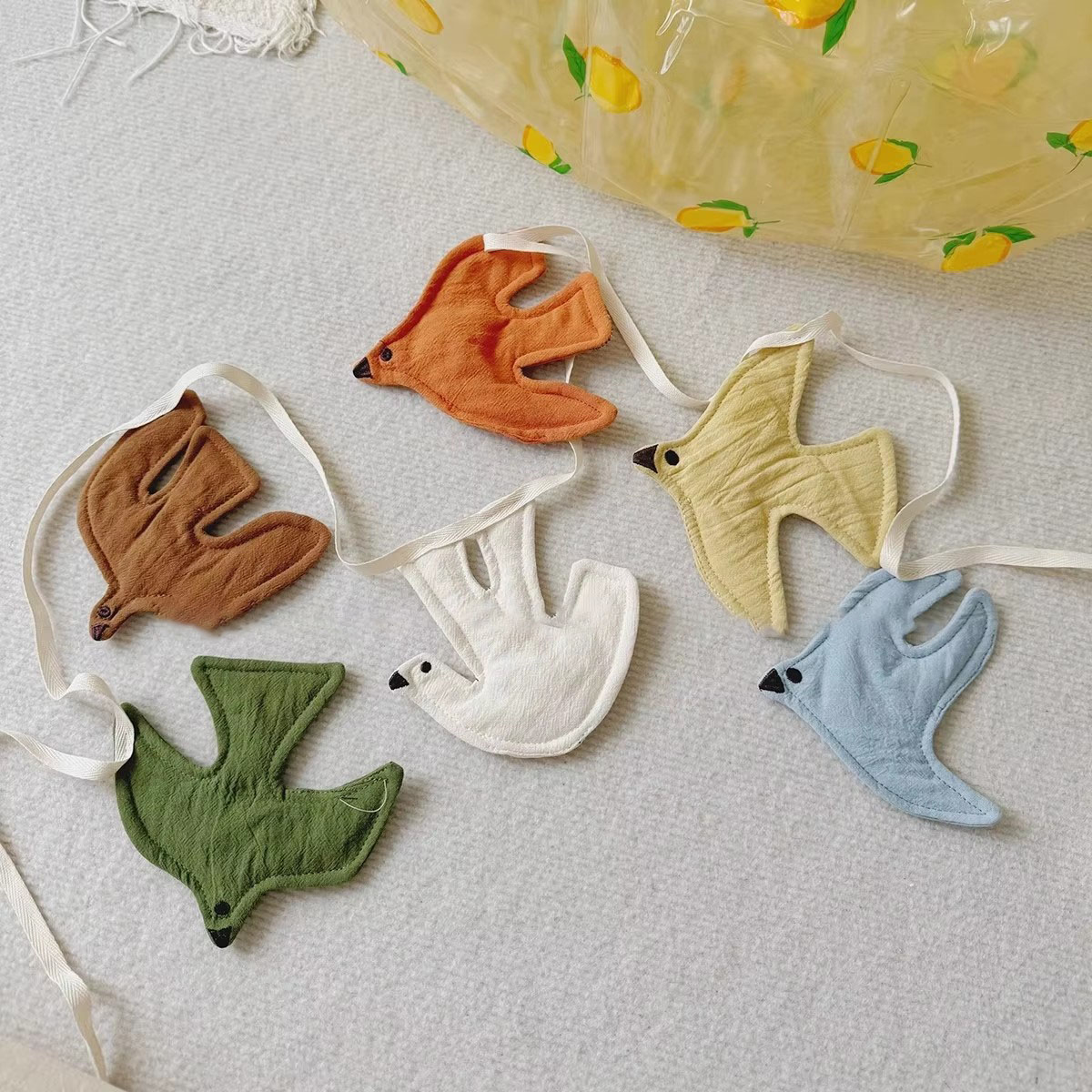 Home Textiles Discount - Çocuk Odası Kreş Kumaş Bunting Kuş